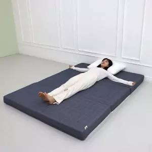 3단 접이식 바닥 토퍼 순면 7cm/침구요/솜매트/매트/토퍼요/방바닥/거실/요패드/자취방/요솜요/바닥용/거실