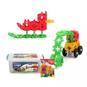 [제이커머스]한립 미니 사각 블럭 220P 네모 격자 블록 장난감 사각블럭 십자블럭 네모블럭 라인블록 격자