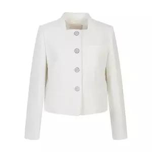 [하프클럽/마레몬떼]스퀘어넥 버튼포인트 자켓_M243MJK20S0