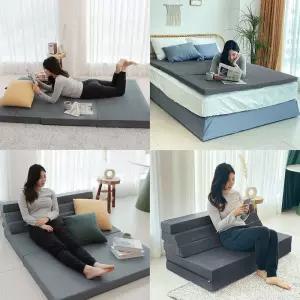 5단 접이식 매트리스 기절 바닥 매트 토퍼/두꺼운/토퍼/두꺼운요/매트/요매트/매트리스/원룸/두툼