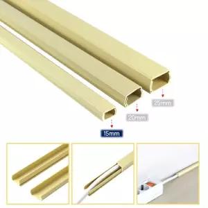 인도어 몰딩(15mm) 1M 3p 덮개분리 배선정리/연질이더넷선몰딩/가정용몰딩/케이블보호몰딩