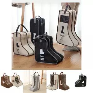 블랙 숏부츠 보관 케이스 수납 정리 장화 부츠/커버 가방 겨울부츠 카바 보관함 수납함 신발 주머니 레인부