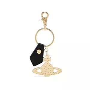 [비비안웨스트우드]26SS ORB 로고 키링 블랙 8203011SU OM0014 N403