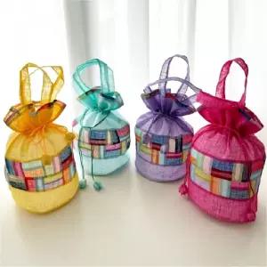 답례 세뱃돈 포장용 조각보 복주머니 대형 한국전통기념품 추석 설날 명절 K소품