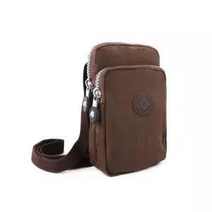 [골드스마일]핸드폰 학생 가방 미니 크로스백 패턴 브라운