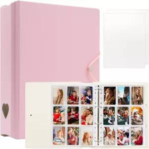 A4 K팝 포토카드 바인더 후지필름 인스탁스 미니 카메라 폴라로이드 프린터 사진 필름용 링 앨범 2x3인치