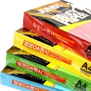OA 팬시페이퍼 80g 500매 / A4 색지 용지