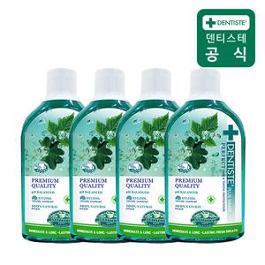 덴티스테 내추럴 오랄린스 700ml 4개 가글