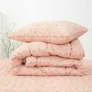 국산 두꺼운 겨울이불 차렵이불+베개커버 세트 간절기 모달 세미 순면 슈퍼싱글 퀸