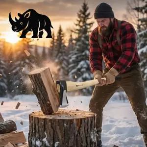 리노(Rhino) 프리미엄 싱글웨지 히코리우드 손도끼(장작/캠핑/쪼개기)