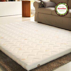 [듀로플렉스] 유기농 천연라텍스매트리스 토퍼 2.5cm퀸 (듀폰타이벡 방수커버 증정)