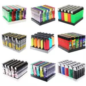 전자식 가스 일회용라이터 100개 터보라이터