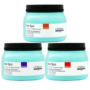 [로레알] NEW 헤어스파 크림바스 490ml (3가지타입 선택) / 너리싱 스무딩 리페어링 크림바스/헤어팩 두피팩