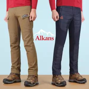 알칸스 겨울 남자 기모 등산바지 패딩바지 작업복 등산복 30종