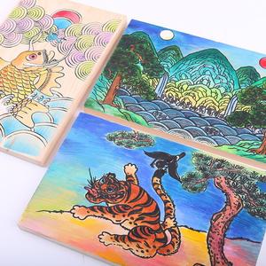 [문구티쳐] 민화샵 나무 원목 문패 만들기 DIY 나무 문패 나무문패