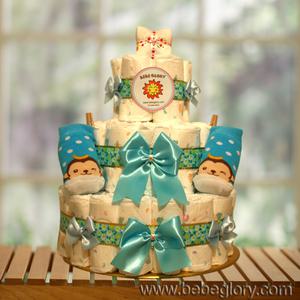 베베글로리 기저귀케이크3단-백일이전용