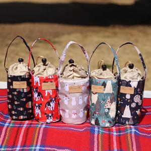 어깨끈 물병파우치 보온/보냉 가방 주머니 어린이집 [1P용] 이름표 부착 가능 텀블러 가방 어린이 선물