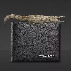 윌리엄폴로 181393 폴로지갑 남성반지갑 반지갑 카드 남자 가죽악어가죽지갑