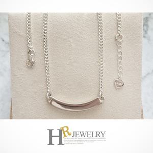 실버92.5)미아방지)예쁜(HR)실버 어린이 스틱 목걸이(무료각인)