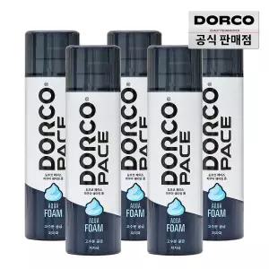(15%할인) 도루코 페이스 대용량 아쿠아 쉐이빙폼 250ml 5개