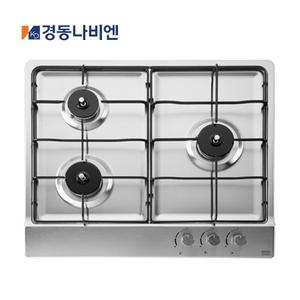 경동나비엔 매직 빌트인 가스레인지 3구  매립형 쿡탑 GRB-3033(타공 560x480)