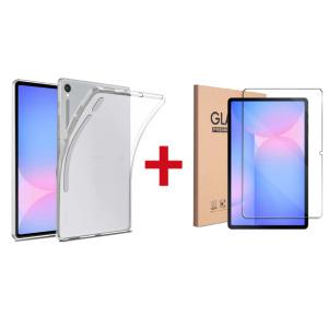 갤럭시탭 S10 FE Lite 플러스 울트라 S9 FE+ S8 S7 젤리 케이스+강화유리 액정 보호 필름1장 S10+ S9+ S8+ S7+ S7 Ultra 라이트