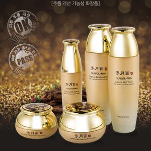 해피바이오 수월화 스킨케어 5종세트 주름 개선 탄력