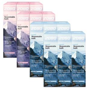 2080  퓨어마운틴 솔트치약 150g 12개/핑크6+크리스탈6/대용량