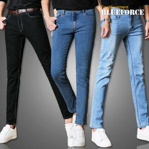 겨울신상 청바지/구제빈티지/남자옷/빅사이즈 와이드바지 블랙진 청스키니