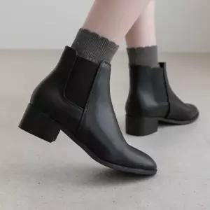 [분홍코끼리]마스터 밴딩 앵클부츠(4cm)