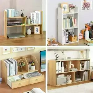 [책꽂이 모음전] 2단 이동식 책꽂이 수납장 원목 4단 전면 책장 선반 책상위 미니 서랍 정리함 사무실 프린터 정리대 철제 북엔드 대형 거실 다용도 수납함 서재 간이