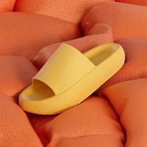 [1개+1개] 말랑 쿠션 슬리퍼 로우 하이 EVA 쿠션 미끄럼방지 사계절 사무실 거실화 2size 4color 