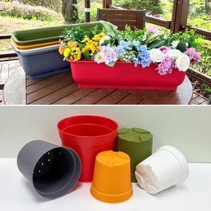 담따 화분 4종모음 - 베이직1호(13cm), 2호(15cm), 3호(19cm), 대형텃밭화분
