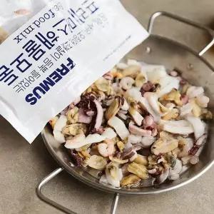 [맛군]간편하게 사용하는 신선한 5종 해물모듬 대용량 800gx2팩 (문어,새우,홍합,바지락,오징어)