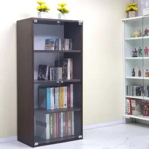 드림퍼니처 드림1200 유리문 깊이30cm 4단 책장 3단 진열장 공간박스 다용도 수납장 피규어 장식장 소품장 틈새장