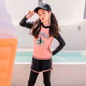 [보리보리/버블트리]버블트리 서핑배색래쉬가드세트