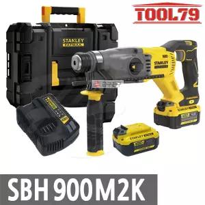 스탠리 SBH900M2K 충전 로터리 함마드릴 20V 4.0Ah 배터리 2팩 햄머드릴