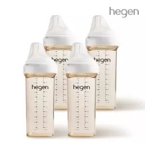 [보리보리/헤겐]헤겐 애착젖병 PPSU 330ml 쿼드라팩(4P) (꼭지포함)