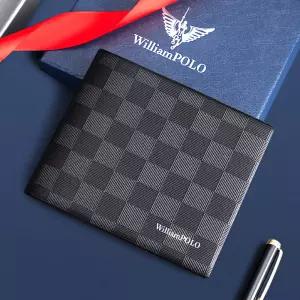 WilliamPOLO (윌리엄폴로) 명품소가죽 카드지갑 명함 남성 남자 학생 미니 반지갑 POLO1632