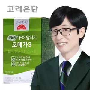 [본사직영] 고려은단 식물성 퓨어 알티지 rTG 오메가3 60캡슐 X 1개 (2개월분)