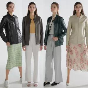 [HASSTIGE] 헤스티지 여성 양가죽 스타디움 자켓 1종 (레더자켓 / 가죽자켓)