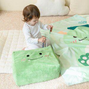 [에일린키즈]러블리 항균 사계절 일체형 어린이집 애착 낮잠이불 디노 [풀세트 백팩형]