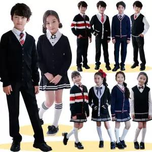 여아 니트 가디건 조끼 주니어 초등학생 국내제작