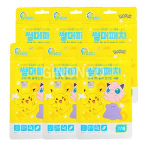 포켓몬 썸머패치(27매입) 6개 모기퇴치 여름필수품