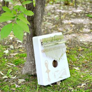 [문구티쳐] 엔젤악기 파인 화이트 칼림바 3종류 ARK-W 올솔리드 풀패키지구성 손가락피아노 핑거악기