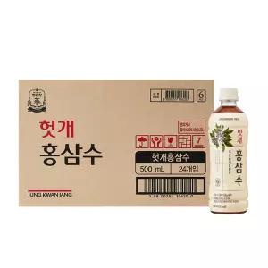정관장 헛개홍삼수 500ml 48펫 헛개수 헛개차 홍삼음료