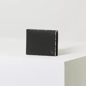 [헤지스](광주신세계)블랙 라인배색 소가죽 반지갑HJWA5E291BK