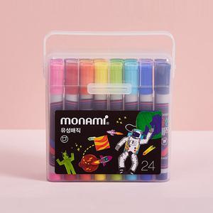 모나미 사각 유성매직 24색 세트
