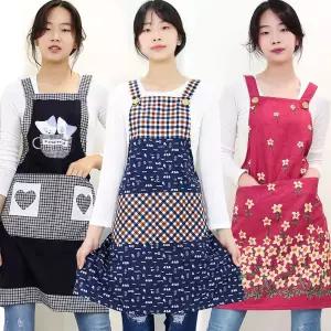 국내생산 H형 캐릭터앞치마 24종 카페 바리스타 업소용 주방 미용 예쁜앞치마