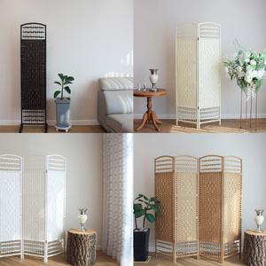 라탄 파티션 인테리어 칸막이 가리개 가림막 자바라 원목 이동식 접이식 사무실 가벽 병풍 식당가리개